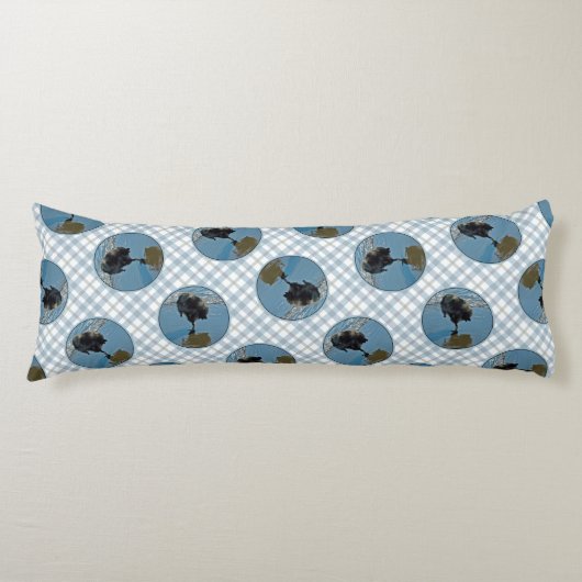 Keeshond Ballet Fotografeer Schattigee Originele H Lichaamskussen (Voorkant)