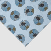 Keeshond Ballet Fotografeer Schattigee Originele H Tissuepapier (Detail)