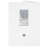 Keeshond Beth Painting - Cute Original Dog Art (Achterkant)