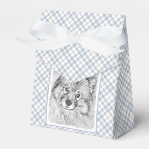 Keeshond Beth Painting - Cute Original Dog Art Bedankdoosjes
