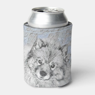 Keeshond Beth Painting - Cute Original Dog Art Blikjeskoeler