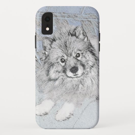 Keeshond Beth Painting - Cute Original Dog Art Case-Mate iPhone Case (Achterkant)