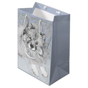 Keeshond Beth Painting - Cute Original Dog Art Medium Cadeauzakje
