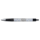 Keeshond Beth Painting - Cute Original Dog Art Pen (Voorkant)