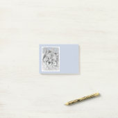 Keeshond Beth Painting - Cute Original Dog Art Post-it® Notes (Op bureau)