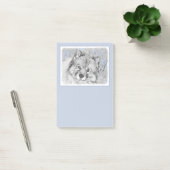 Keeshond Beth Painting - Cute Original Dog Art Post-it® Notes (Kantoor)