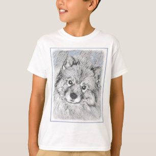 Keeshond Beth Painting - Cute Original Dog Art T-shirt
