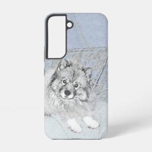Keeshond Beth Schilderij - Mooie Originele Honden  Samsung Galaxy Hoesje