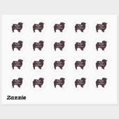 Keeshond BFF Sticker (Vel)