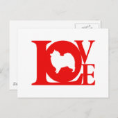 Keeshond Briefkaart (Voorkant / Achterkant)