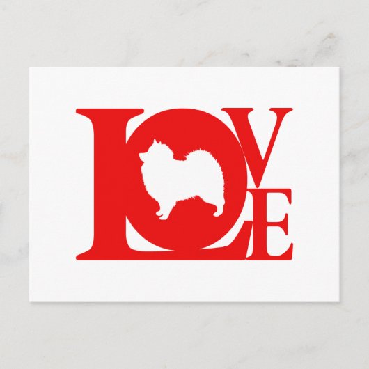 Keeshond Briefkaart (Voorkant)