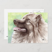 Keeshond Briefkaarten (Voorkant / Achterkant)