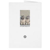 Keeshond Brothers Painting - Original Dog Art (Achterkant)