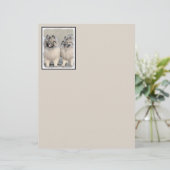 Keeshond Brothers Painting - Original Dog Art (Staand voorkant)