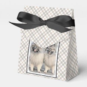 Keeshond Brothers Painting - Original Dog Art Bedankdoosjes