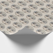 Keeshond Brothers Painting - Original Dog Art Cadeaupapier (Hoek)