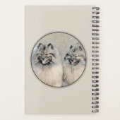 Keeshond Brothers Painting - Original Dog Art Planner (Achterkant)