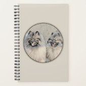 Keeshond Brothers Painting - Original Dog Art Planner (Voorkant)
