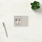 Keeshond Brothers Painting - Original Dog Art Post-it® Notes (Kantoor)