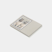 Keeshond Brothers Painting - Original Dog Art Post-it® Notes (Schuin)