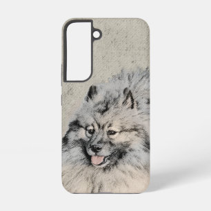 Keeshond Brothers Painting - Original Dog Art Samsung Galaxy Hoesje