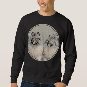 Keeshond Brothers Painting - Original Dog Art Trui