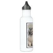 Keeshond Brothers Painting - Original Dog Art Waterfles (Links)