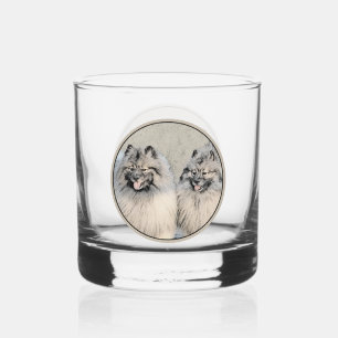 Keeshond Brothers Painting - Original Dog Art Whisky Glas