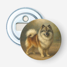 Keeshond Button Flesopener