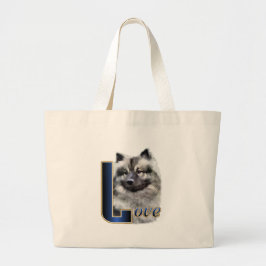 Keeshond Cadeaustorttas Grote Tote Bag