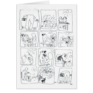 Keeshond comic Bathtime