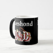 Keeshond Dad Gifts Magische Mok (Voorkant links)