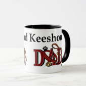 Keeshond Dad Gifts Mok (Voorkant rechts)