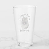 Keeshond Dad Glas (Achterkant)