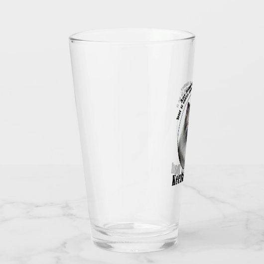 Keeshond Dad Glas (Rechts)