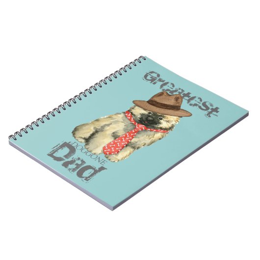 Keeshond Dad Notitieboek (Linkerzijde)