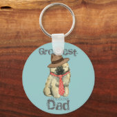 Keeshond Dad Sleutelhanger (Voorkant)