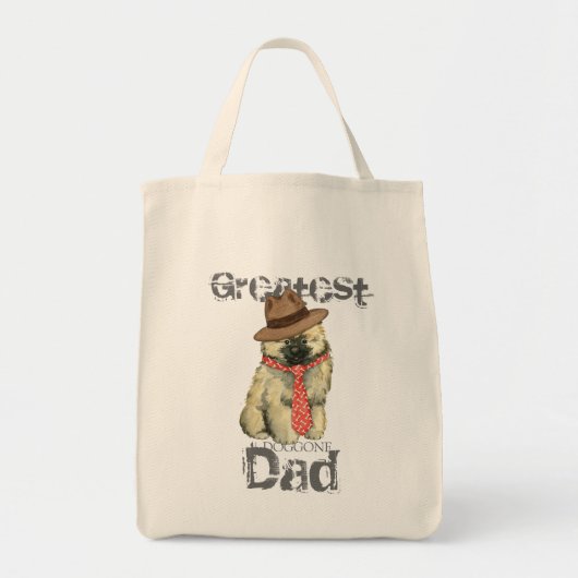 Keeshond Dad Tote Bag (Voorkant)
