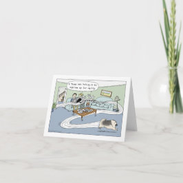 Keeshond Dog Agility Cartoon | Aangepast vogeldag Kaart