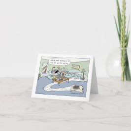 Keeshond Dog Agility Cartoon Birthday Greeting Kaart
