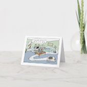 Keeshond Dog Agility Cartoon Birthday Greeting Kaart (Voorkant)