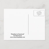 Keeshond Dog Art Briefkaart (Achterkant)