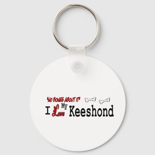Keeshond Dog Gifts Sleutelhanger (Voorkant)