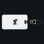 Keeshond Dog � Halloween Moon Silhouette Classic T Bagagelabel<br><div class="desc">Keeshond Dog � Halloween Moon Silhouette Classic T-Shirt</div>