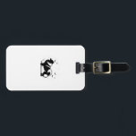 Keeshond Dog � Halloween Moon Silhouette Classic T Bagagelabel<br><div class="desc">Keeshond Dog � Halloween Moon Silhouette Classic T-Shirt</div>