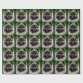 Keeshond Dog in St. Patrick's Day Dress Cadeaupapier (Vlak)