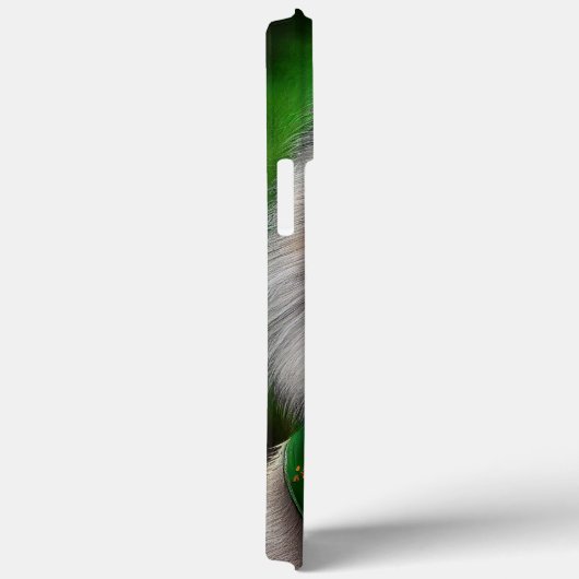 Keeshond Dog in St. Patrick's Day Dress Case-Mate iPhone Case (Achterkant / Rechts)