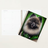 Keeshond Dog in St. Patrick's Day Dress Planner (Display)
