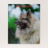 Keeshond Dog. Legpuzzel (Verticaal)