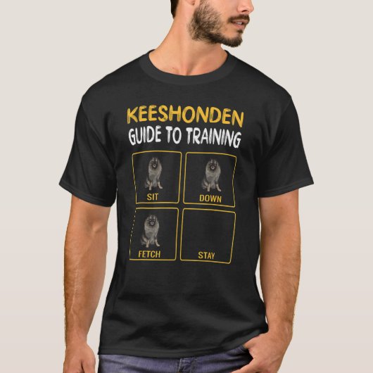 Keeshond Dog Training T-shirt (Voorkant)